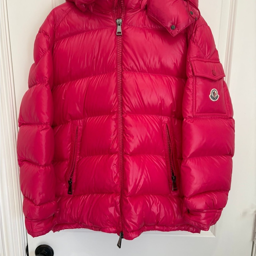 Moncler Vibrant Red Quilted Jacket